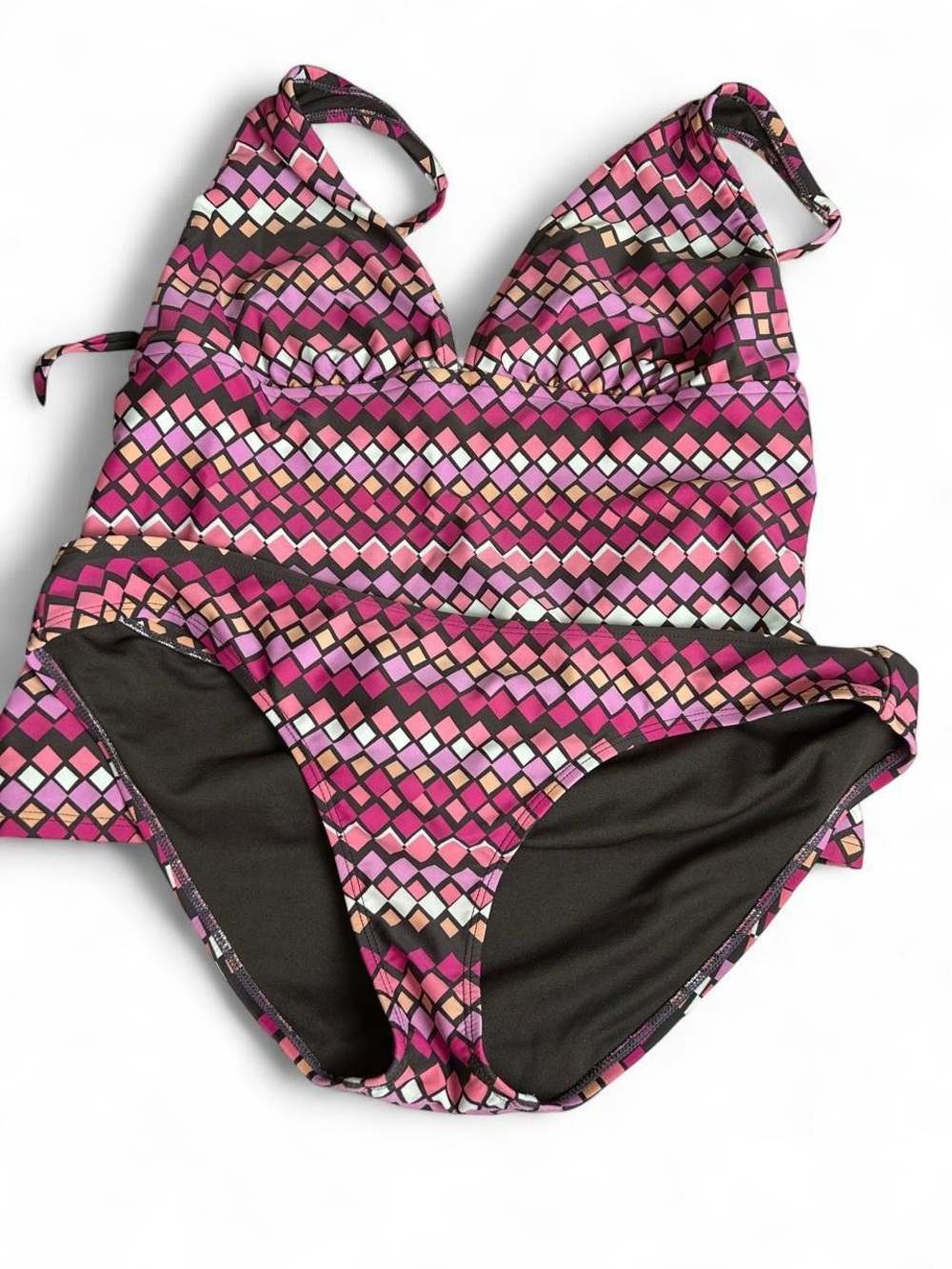 Gap Body Pink Tankini & Swim Bottoms Set